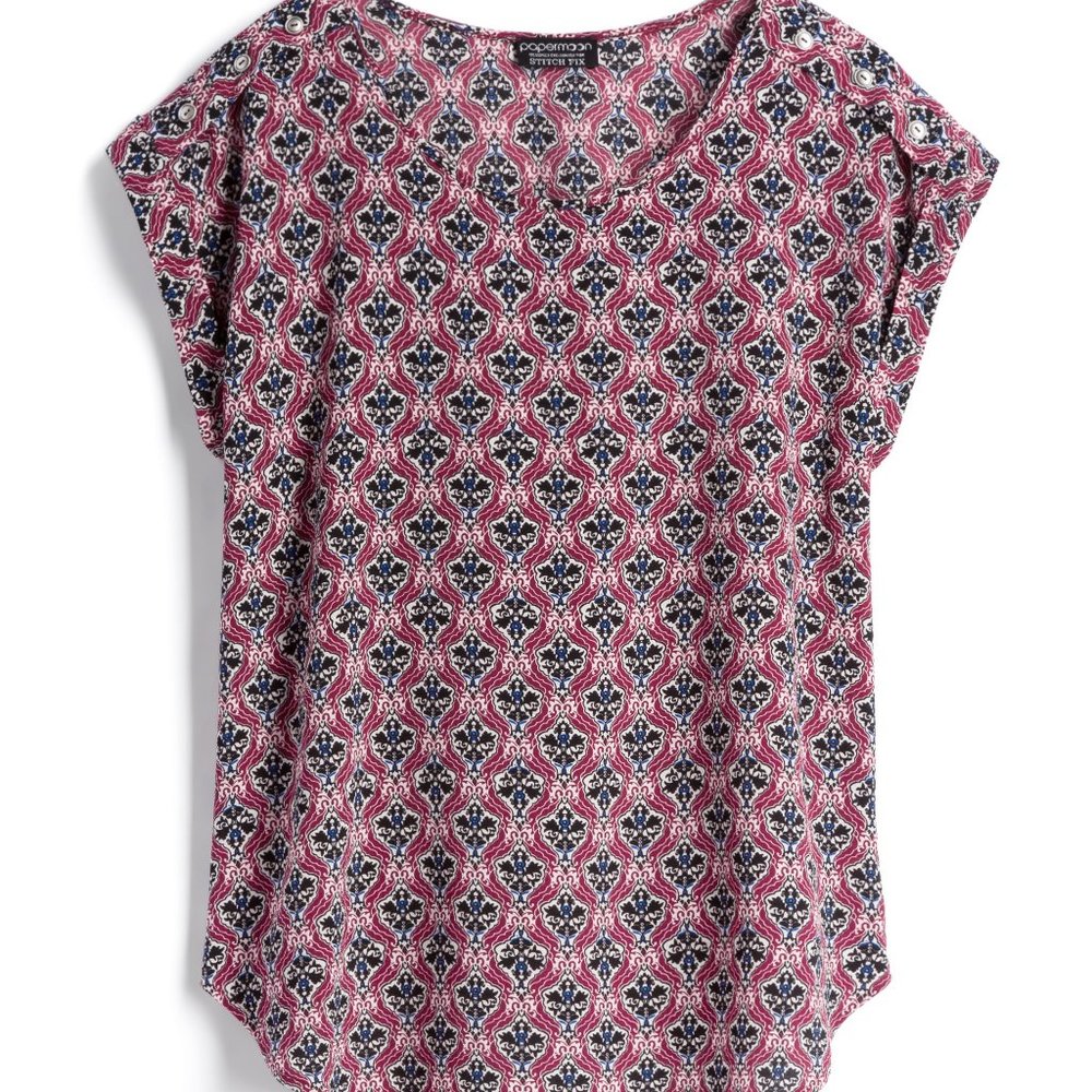 Papermoon Tordsen Button Detail Blouse; Stitchfix